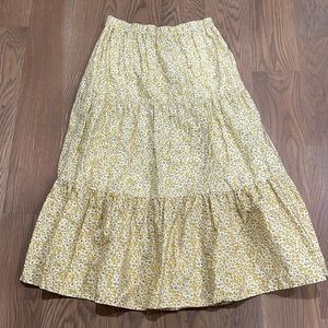 Tiered midi skirt